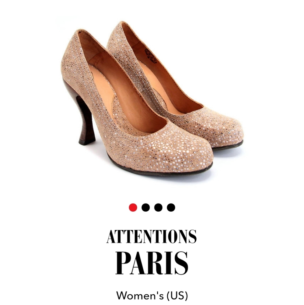 John Fluevog Attentions Paris Beige Devilfish Sz 9